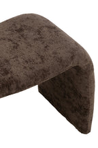 J-Line kruk N shape - textiel - donkerbruin