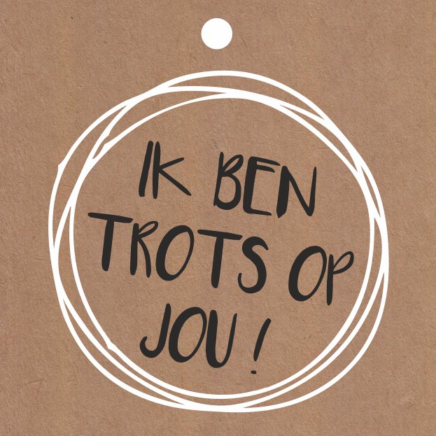 Cadeau kaartjes - Ik ben trots op jou! - 20 stuks