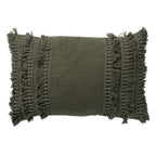 Nederlands decor Fara - Cushion Cotton 40x60 cm bieslook - groen
