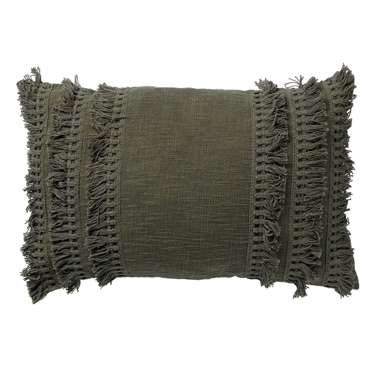 Nederlands decor Fara - Cushion Cotton 40x60 cm bieslook - groen