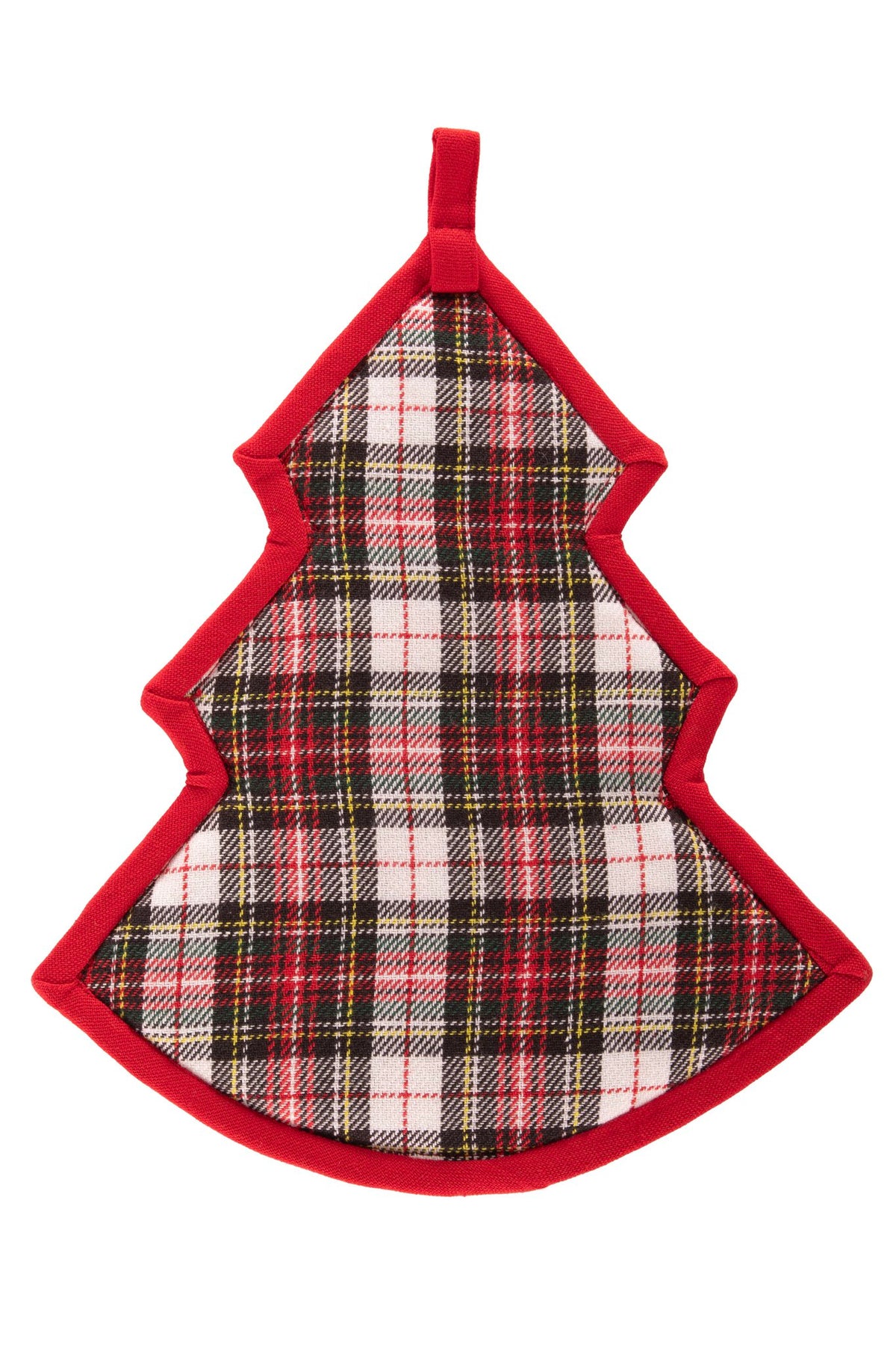 Pannenlap Xmas - kerst - 23x30 cm, rood
