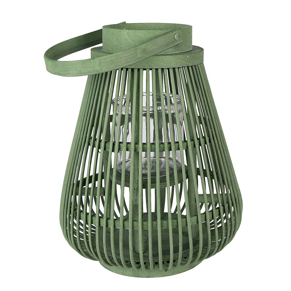 Windlicht Groen Rotan