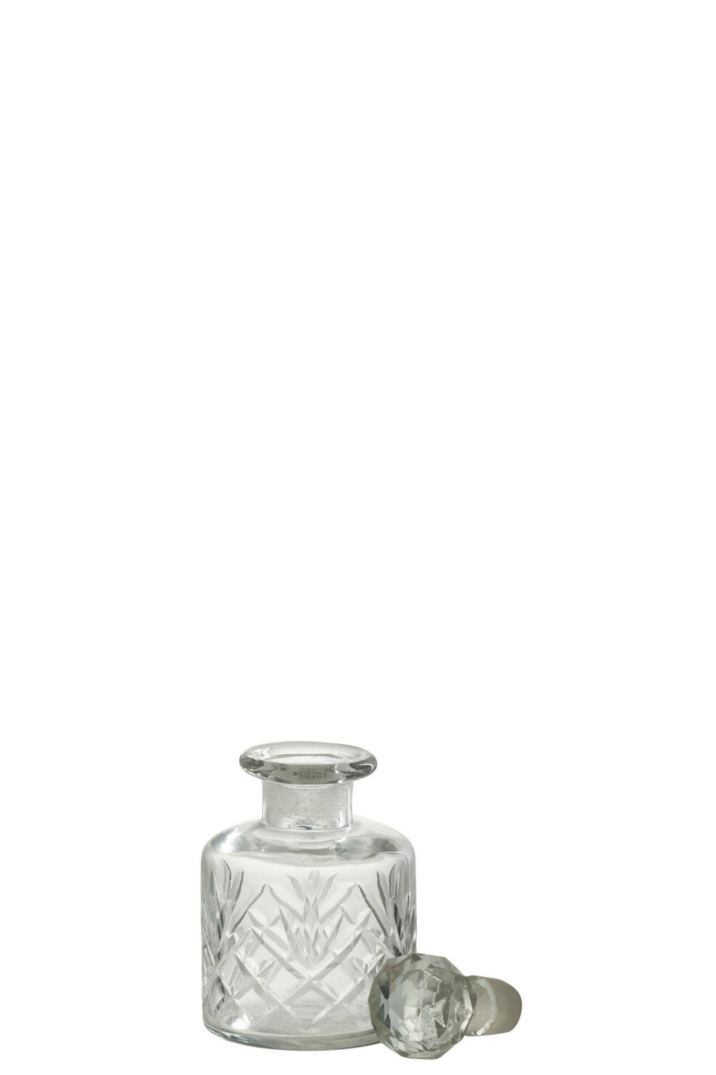 J-Line decoratie Fles Line - glas - transparant - small