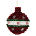 Kerstdecoratie Kerstbal 22x2x26 cm Rood Kunststof