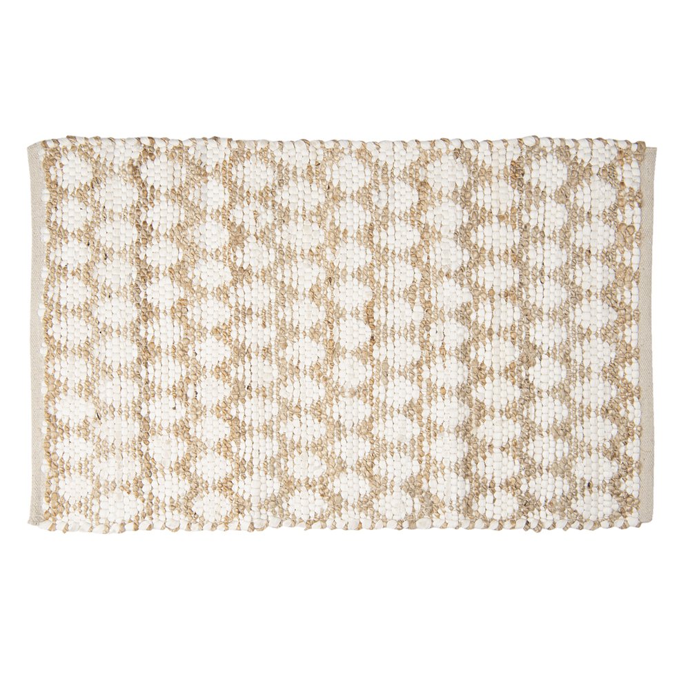 Vloerkleed 60x90 cm Bruin Katoen Tapijt