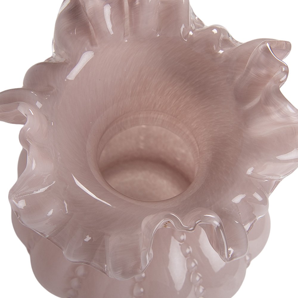 Vaas Ø 15x20 cm Roze Glas