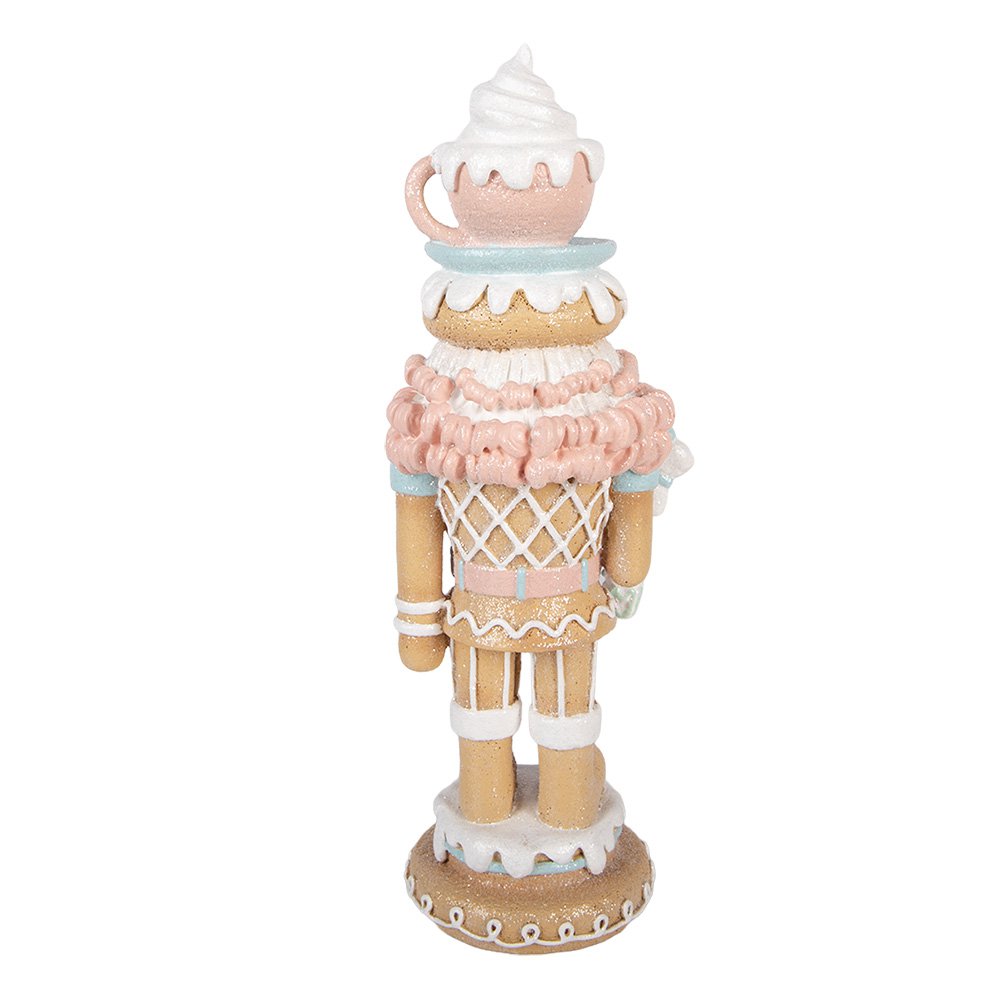 Kerstdecoratie Beeld Notenkraker 11x11x32 cm Bruin Kunststof