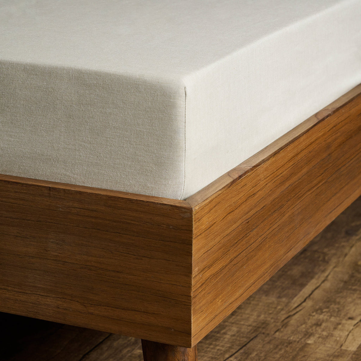 Bedset | Katoenen koord Rib Wildflower schetsen | Koning, 8-delige set
