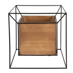 Plantenstandaard 26x26x26cm Zwart IJzer Bloempot