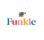 Funkle Girls Rok donkerblauw met print