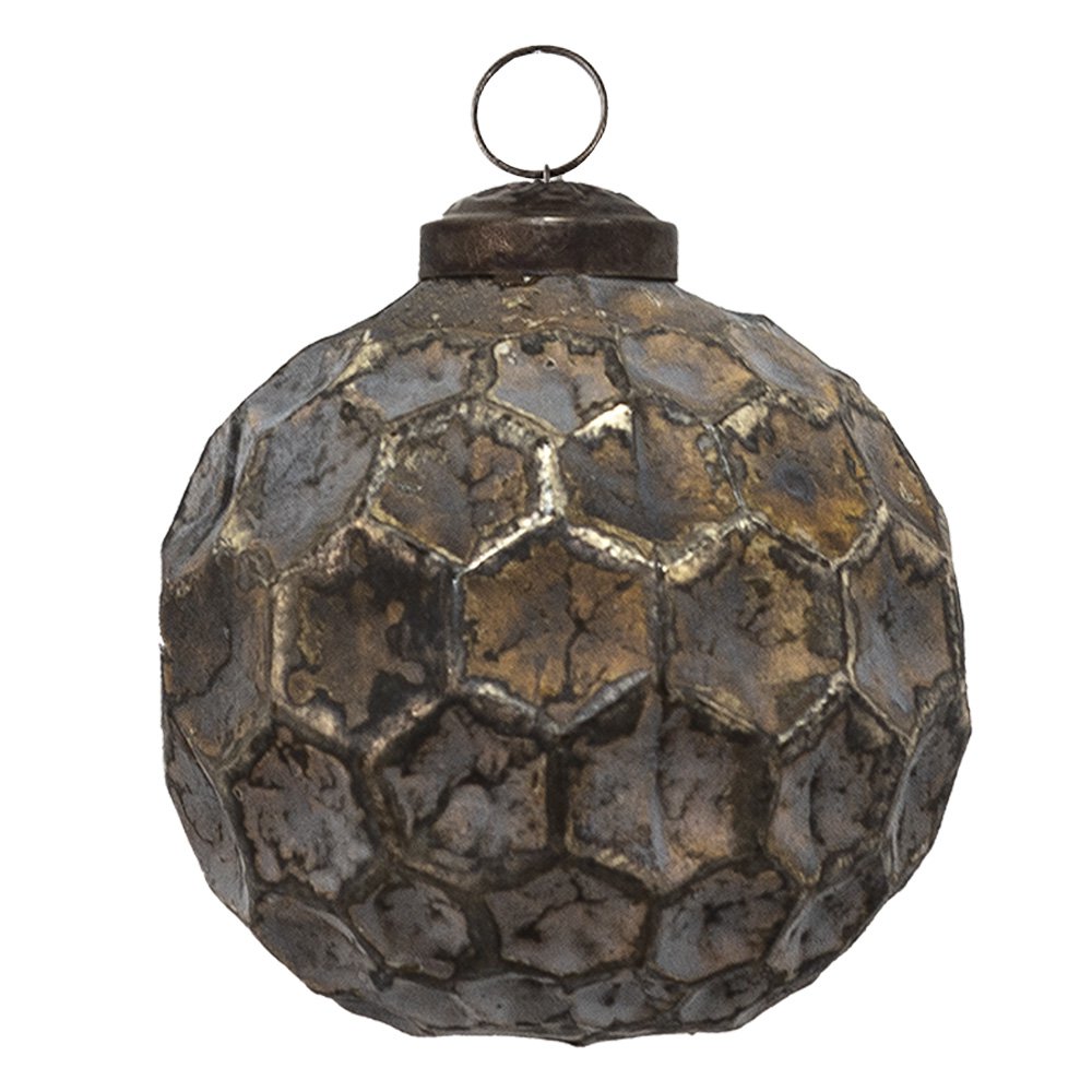 Kerstbal Ø 7 cm Bruin Glas Kerstdecoratie