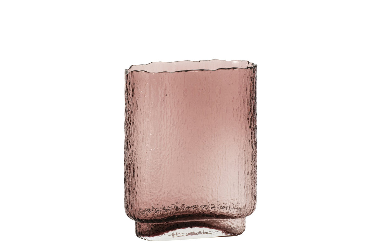 J-Line Vaas - glas - bordeaux - small