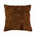 Rose Embroidery kussen roodbruin 45x45cm
