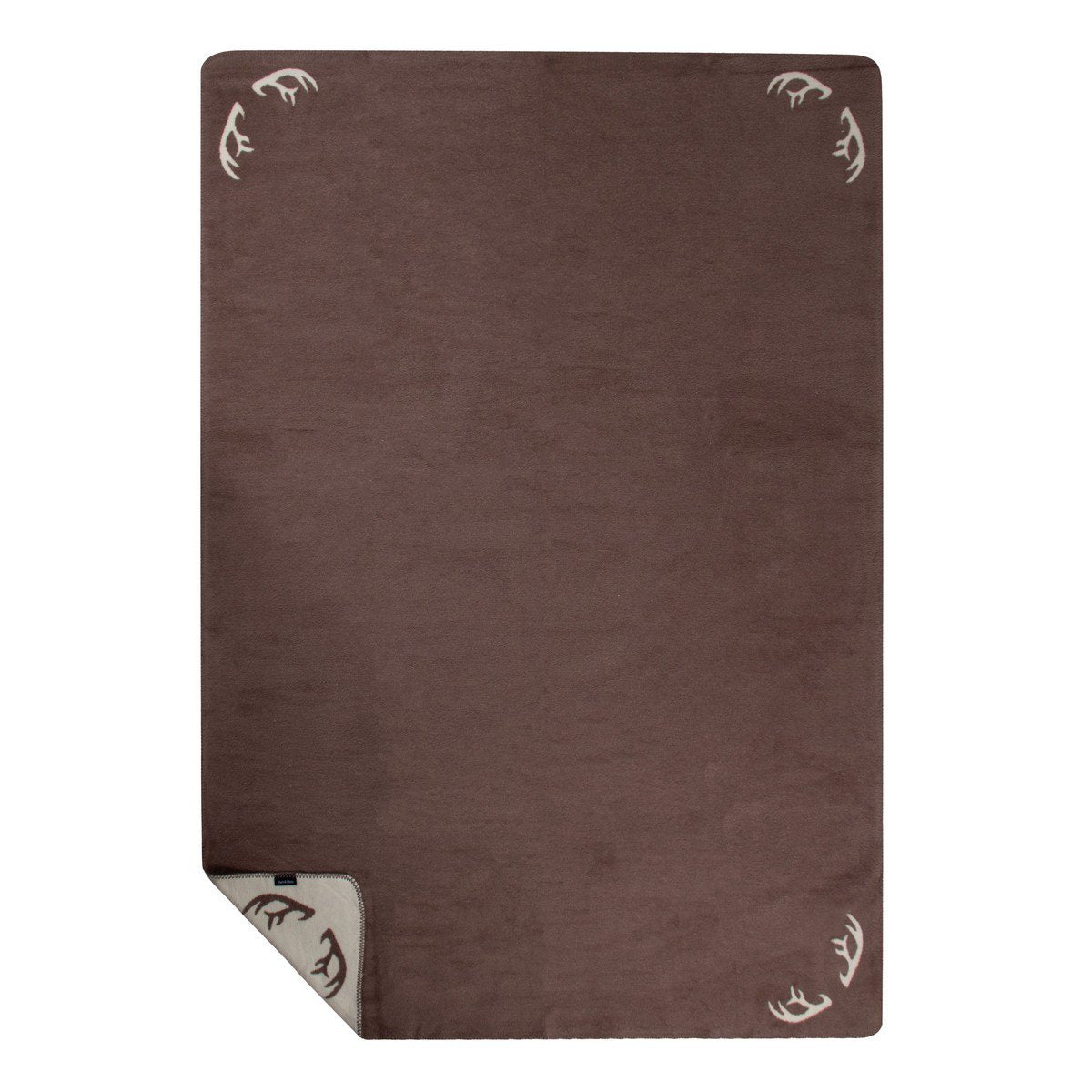 Plaid Gewei rondom bruin 150x200cm
