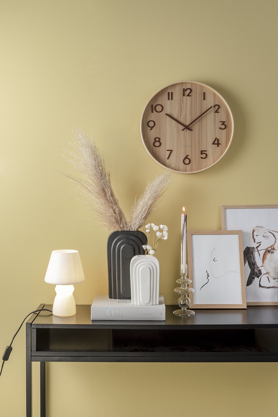 Wandklok Puur Medium