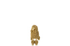 J-Line figuur Poedel Staand - polyresin - goud - M