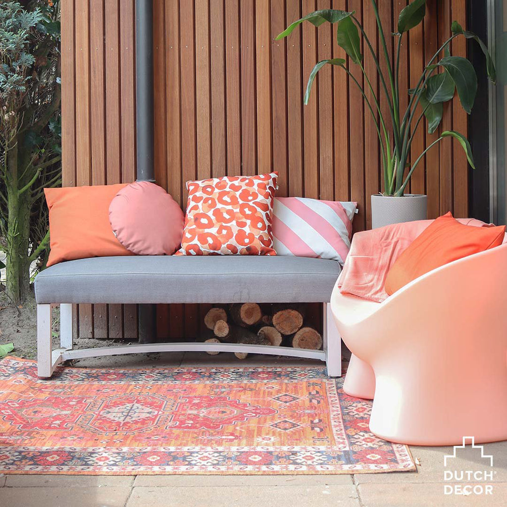 Dutch Decor Pablo - Plaid 150x200 cm - Muted Clay - roze - 100% polyester