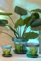 J-Line bloempot - keramiek - mix - M