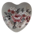 Decoratie Hart 8x8x4 cm Bloemen