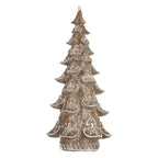 Decoratie Kerstboom 14x14x30 cm Bruin Kunststof