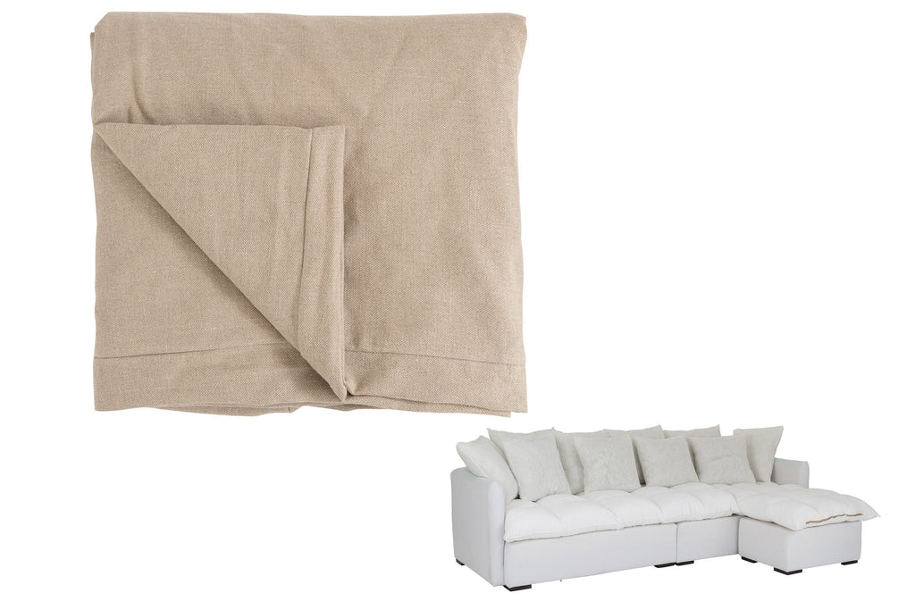 J-Line zetelhoes Beach - textiel - beige