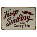 Blijf lachen Retro Wandbord 20x30