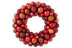 J-Line Krans met kerstballen - PS - multikleur
