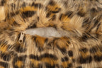 J-Line Kattenmand met luipaardmotief - polyester - roest/beige