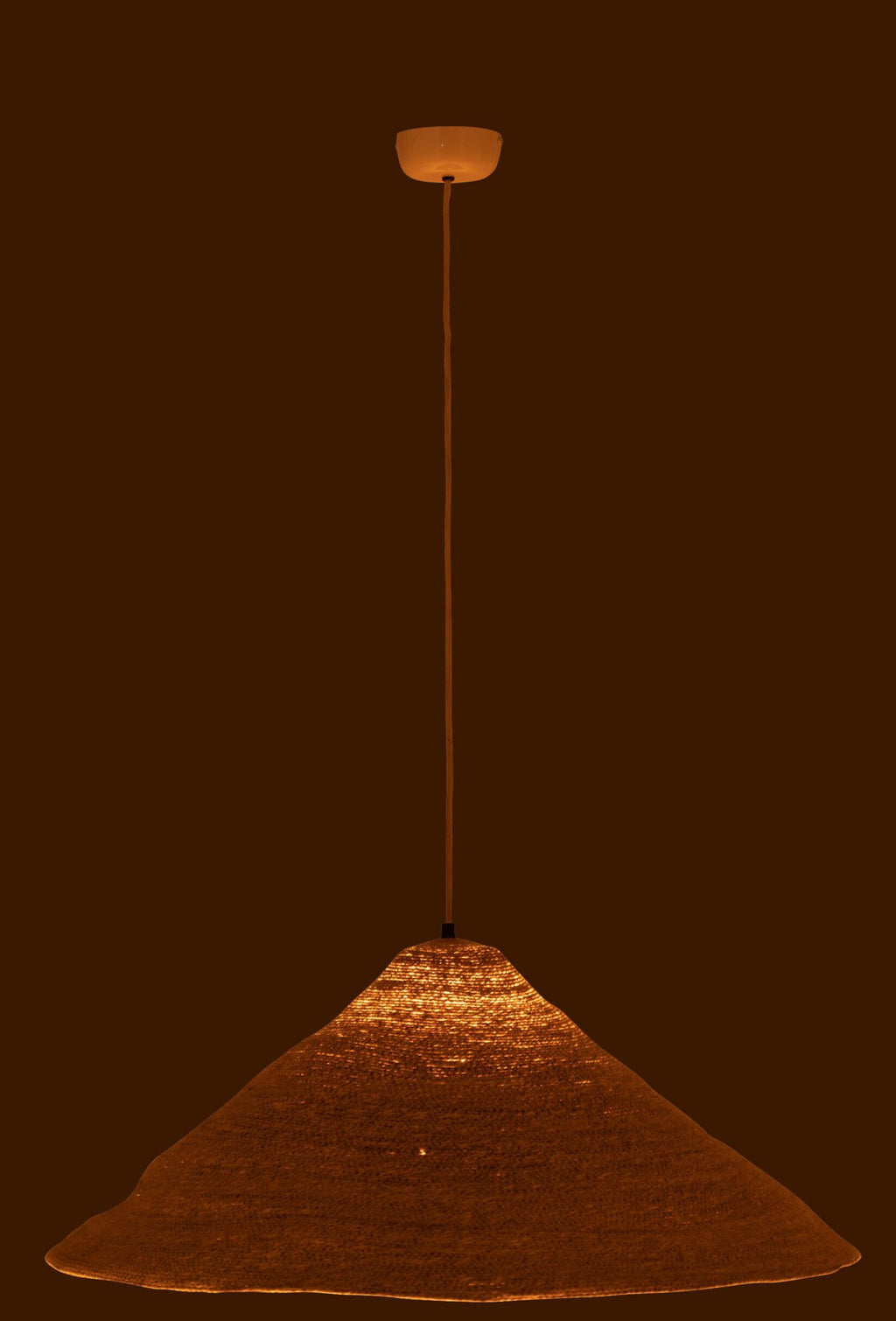 J-Line Lamp Hoed Moonj - gras - naturel - large