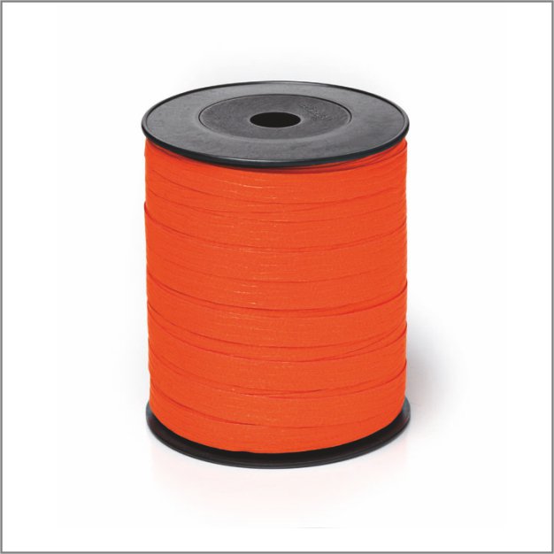 Paperlook krullint – 10 mm x 250 meter – oranje