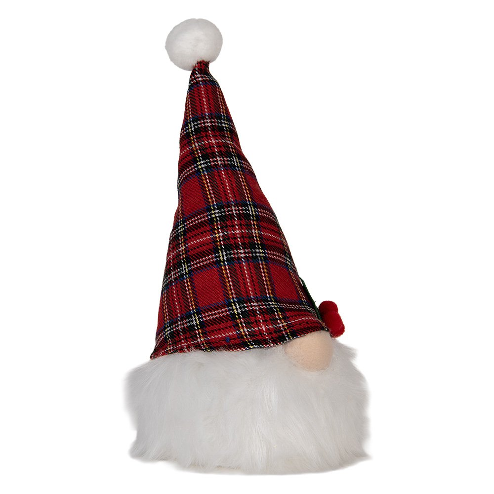 Kerstdecoratie met LED-verlichting Kabouter 10x10x25 cm Rood Synthetisch