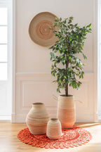 J-Line ficus in Pot - kunststof - lichtgroen