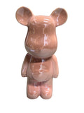 Keramische beer 28 cm roze