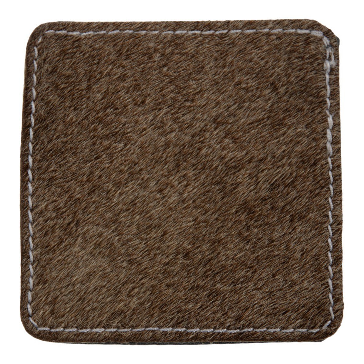 Onderzetter koe vierkant grijs 9x9cm