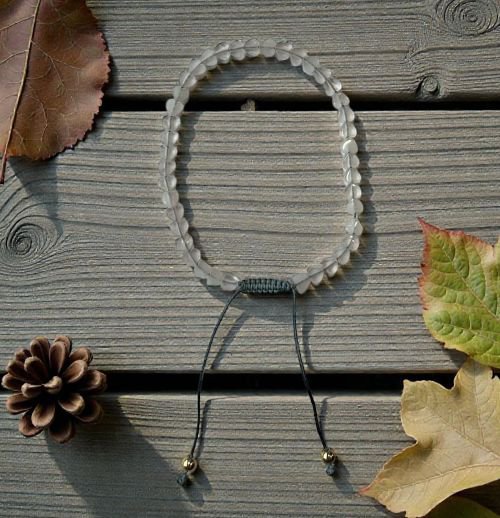 Dames armband Rozenkwarts 4 mm hartjes