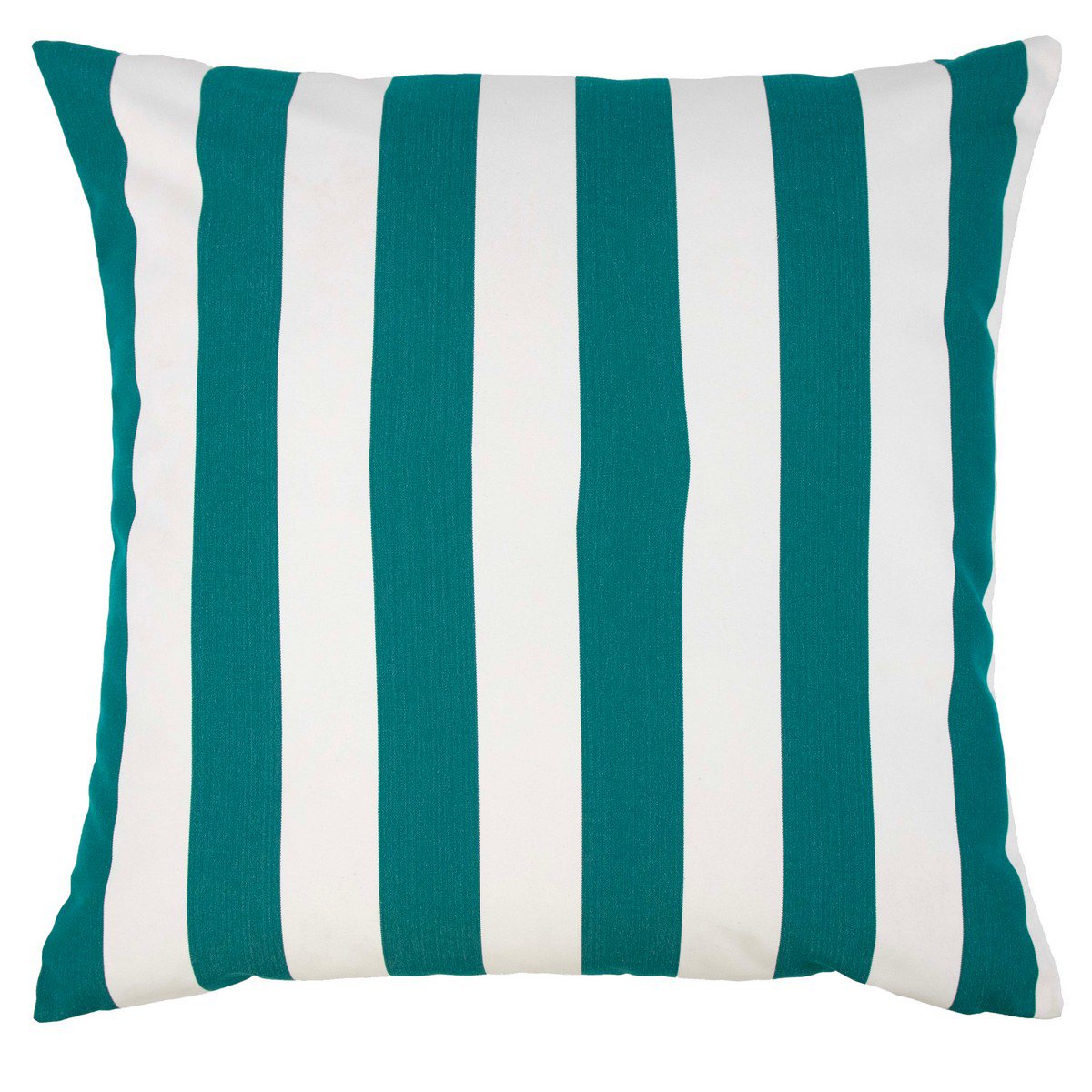 Lef grote streep buitenkussen petrol 60x60cm