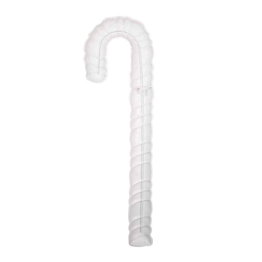 Kerstdecoratie Beeld Zuurstok 30x3x101 cm Wit Metaal
