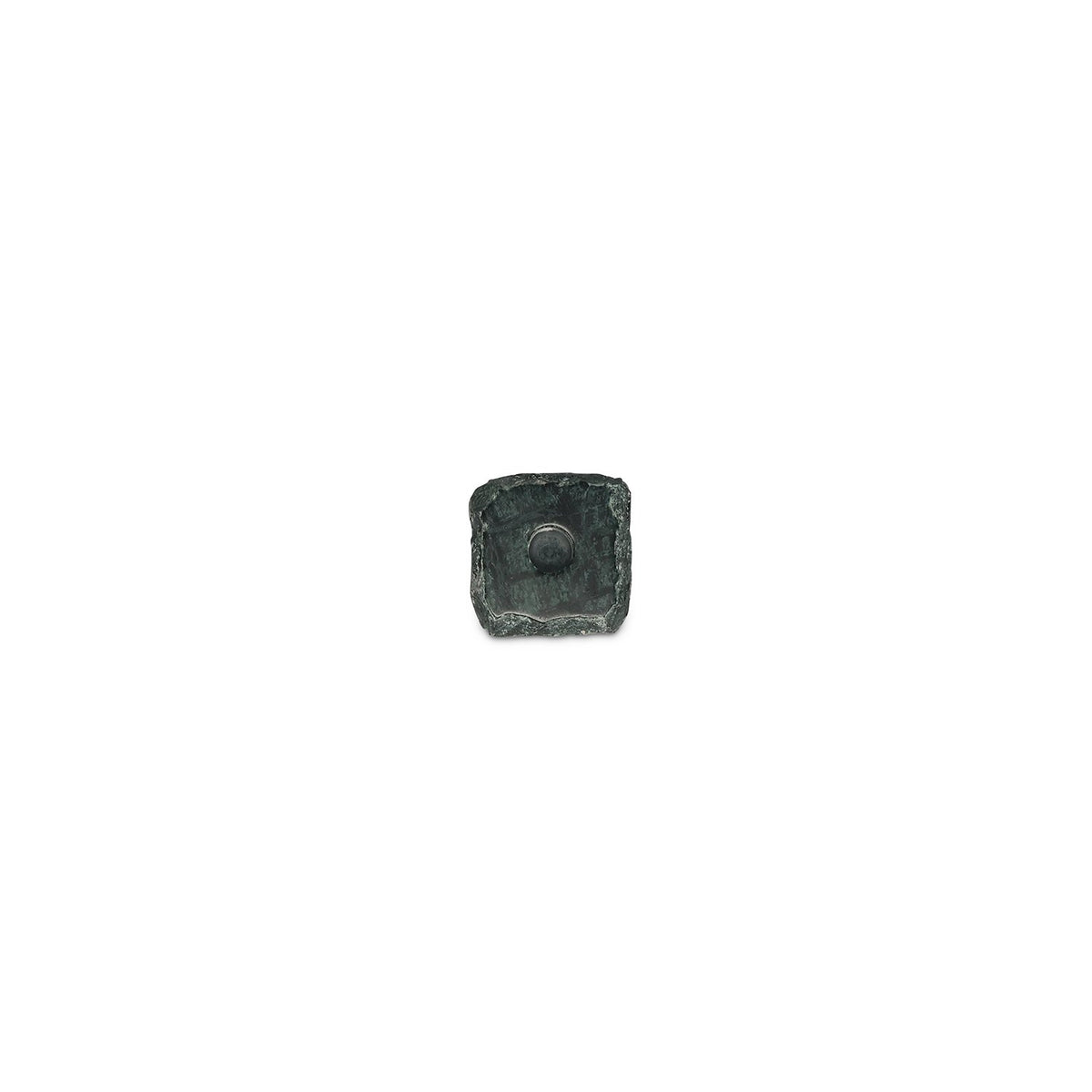 Kaarshouder 8x8xH8cm marmer groen Opus