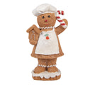 Kerstdecoratie Beeld Gingerbread man 8x5x15 cm Bruin Kunststof