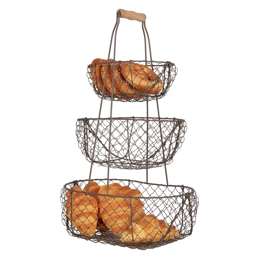Opbergmand 30x22x50 cm Zwart Metaal