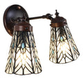 Wandlamp Tiffany 30x23x23 cm transparant Glas Muurlamp
