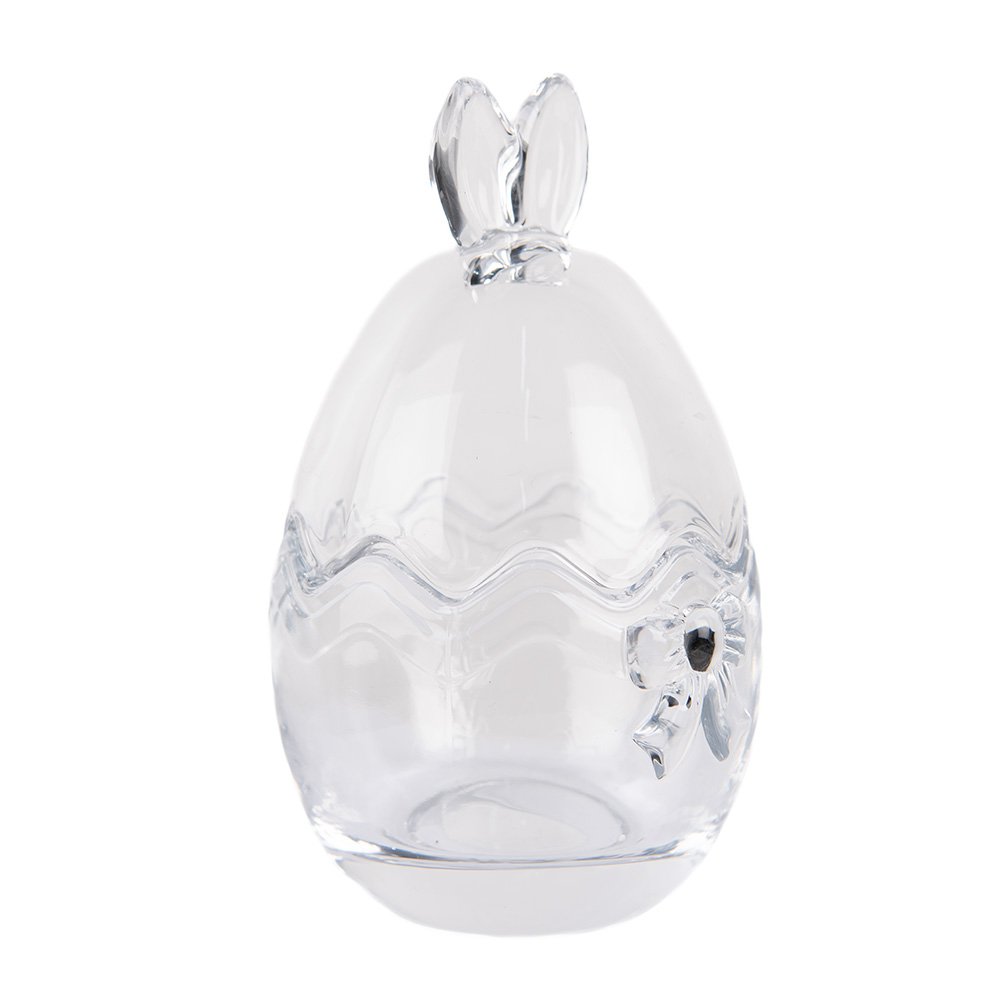 Glazen potje Ei Ø 8x14 cm Transparant Glas