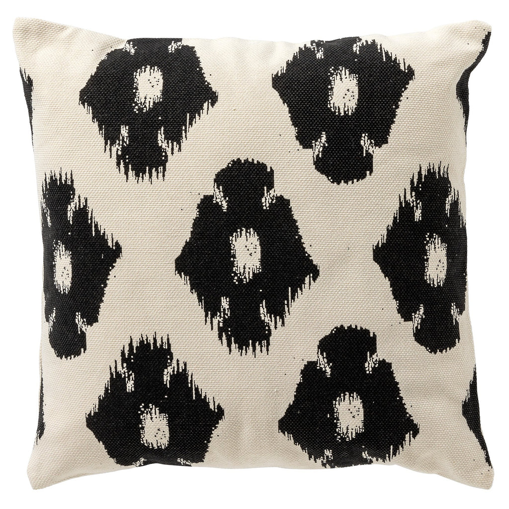 Nederlands decor rico - kussen 45x45 cm raaf - zwart