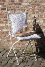 Keukenschort 70x85 cm Wit Groen Katoen Bloemen