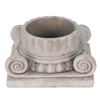 Bloempot 21x21x11 cm Grijs Steen Bloempot Binnen