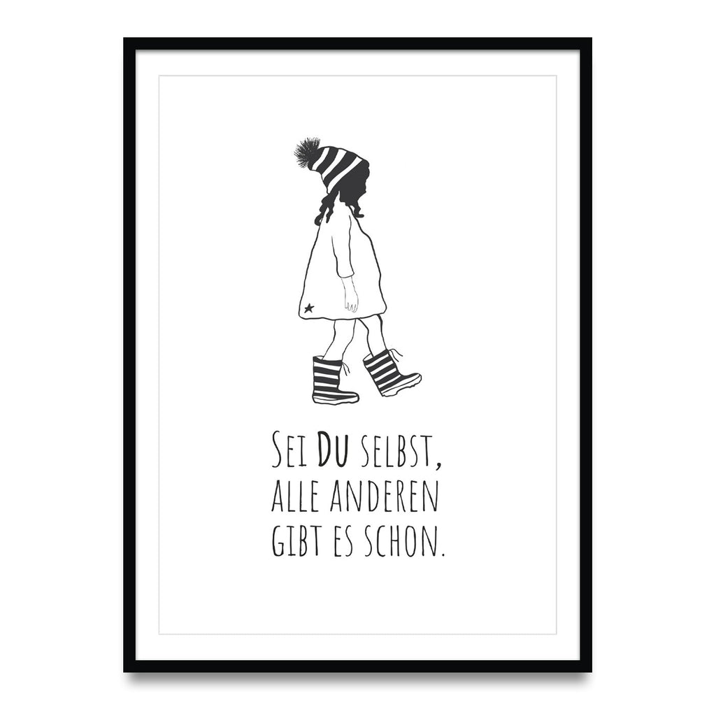 Wees jezelf, iedereen is er al - poster 5 set