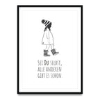 Wees jezelf, iedereen is er al - poster 5 set