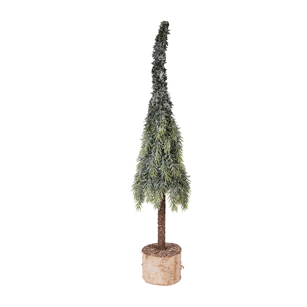 Mini Kunstkerstboom Ø 10x35 cm Groen Hout