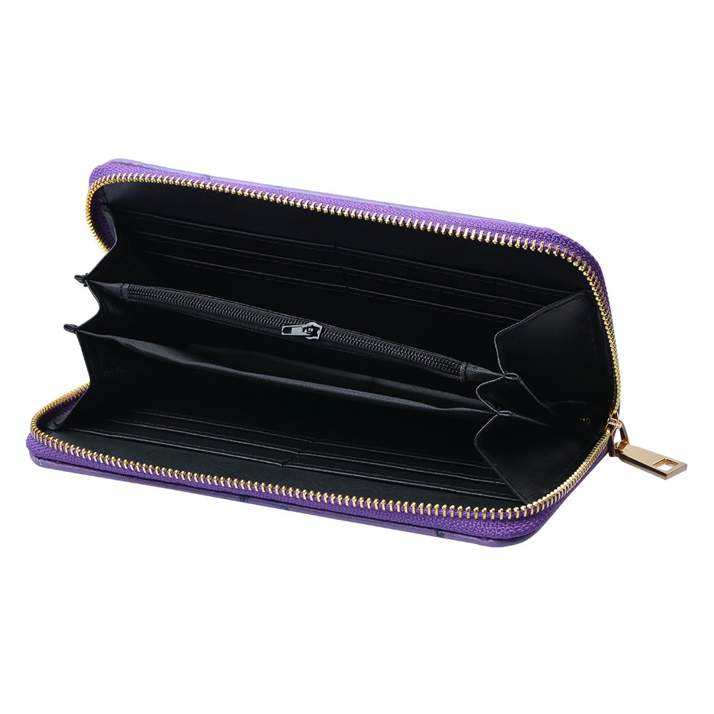Portemonnee 19x9 cm paars polyurethaan