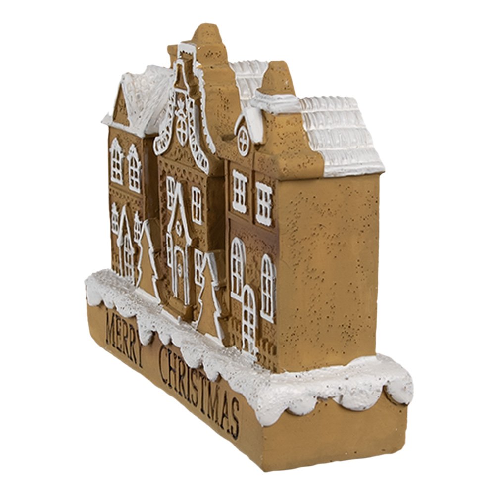 Gingerbread house 13x4x10 cm Bruin Polyresin Peperkoekhuisje